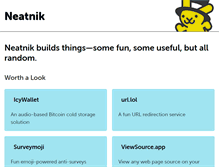 Tablet Screenshot of neatnik.net